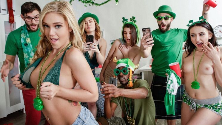 Logan Long in Gangbang with Three Beauties