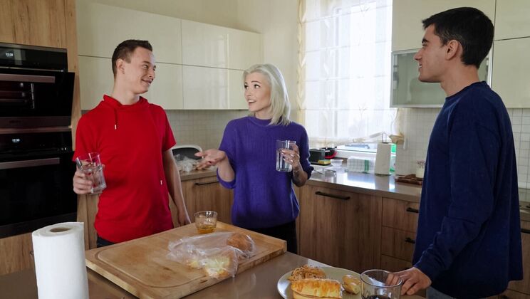 Brunette and Blonde Outdoor Lovers