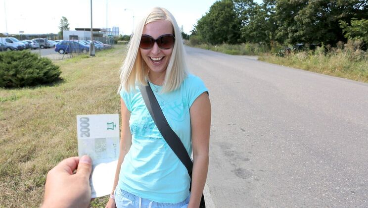 Blonde Cowgirl Outdoor Ride