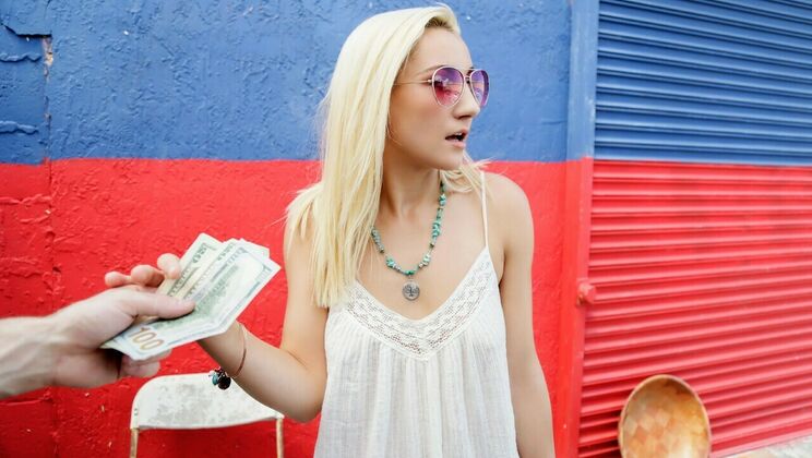 Amber Jade Gets Naughty with Brick Danger in Public