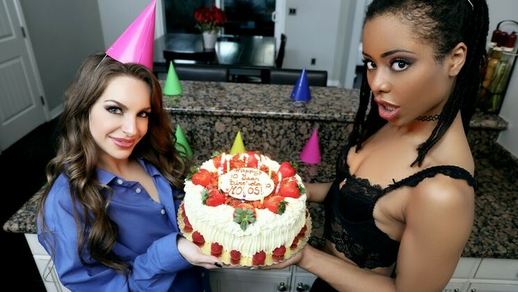 Kira Noir's 10th Birthday Threesome Surprise