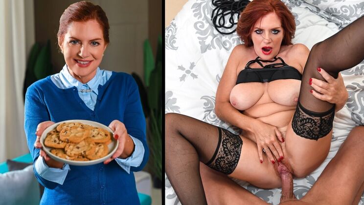 Tattooed Grandma Enjoys Big Cock