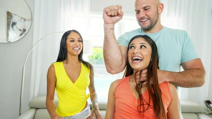 Interracial Cowgirl Fun with Camila and Xxlayna