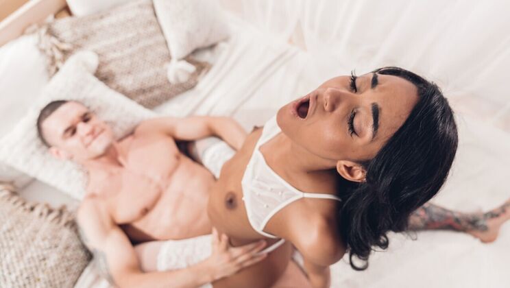 Cowgirl and Reverse Cowgirl with Small Tits Teen