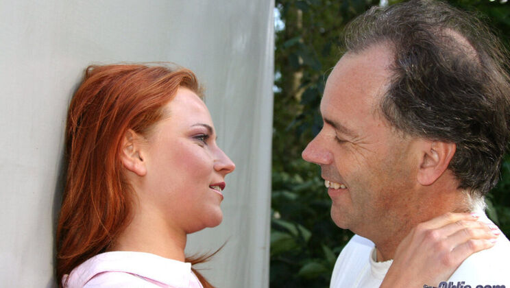 Redhead Teen's Deepthroat and Doggystyle