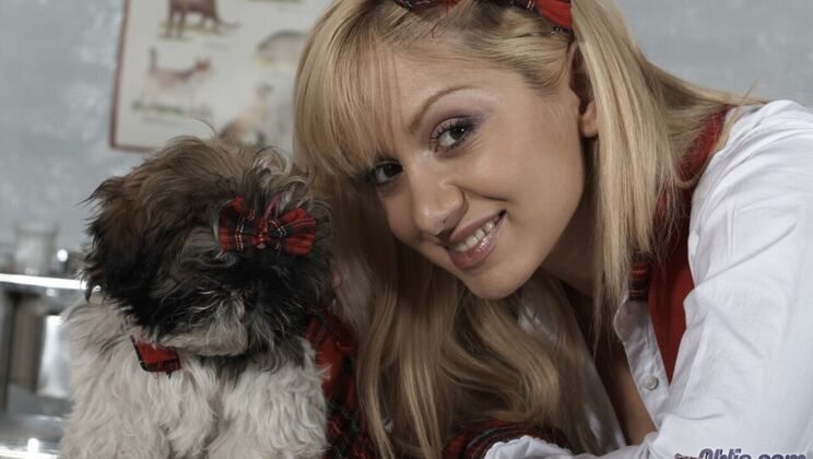 Big Tits Blonde Lea Lexis Sucks and Fucks