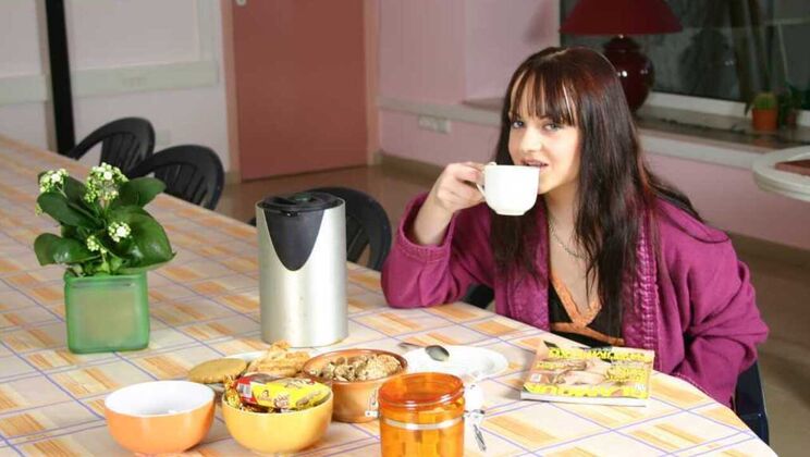 Old Meets Young in Garden