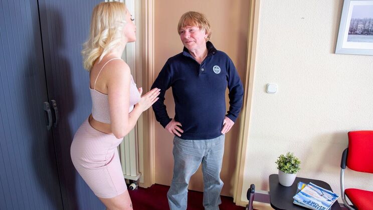 Deepthroat and Doggystyle with a Tattooed Blonde