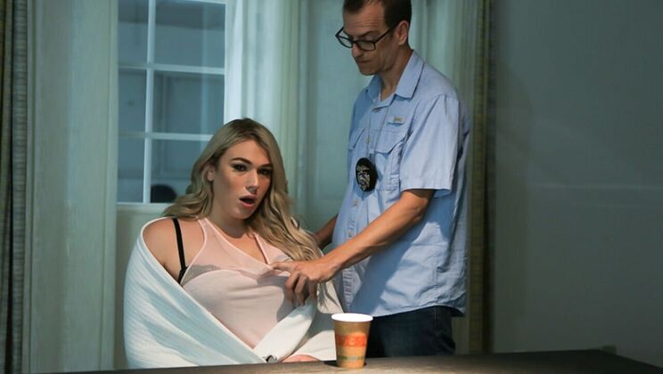 Blonde Shemale Fucks Chad Diamond Rough Anal