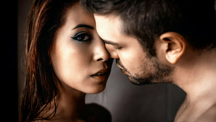 Asian Brunette with Big Tits in High Heels