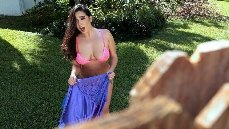 Italian Girl Gags on Big Dick