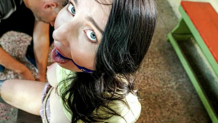 Bella Angel's High Heels and Skirt Solo