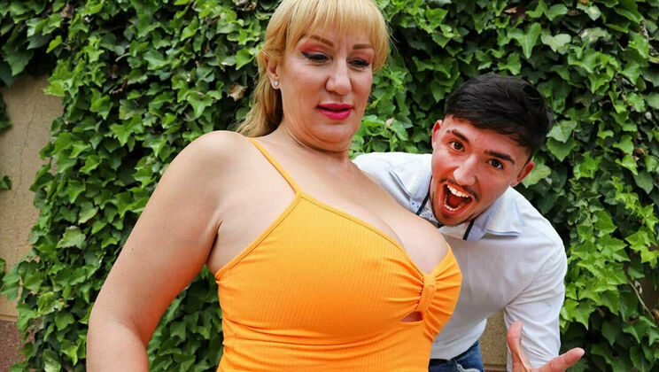 Toy Boy Enjoys MILF's Big Tits