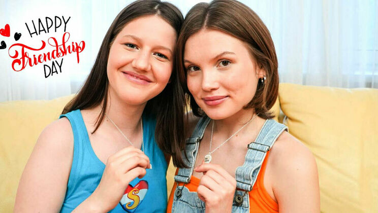 Brunette Lesbians Celebrate Friendship Day