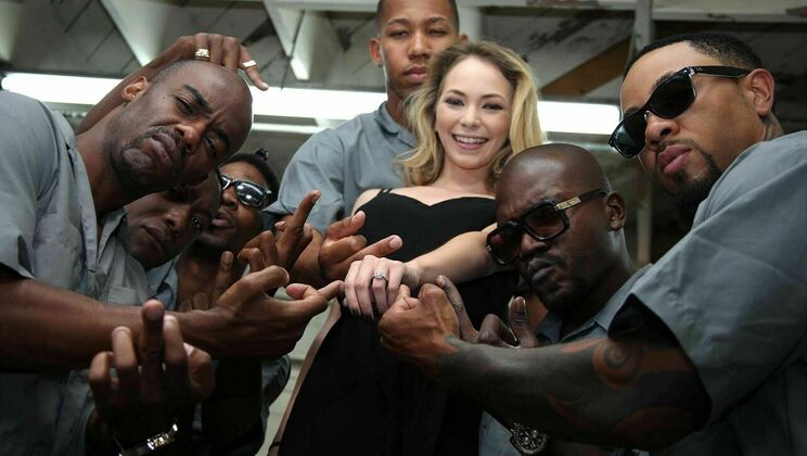 Petite Blonde Angel Smalls Double Penetrated