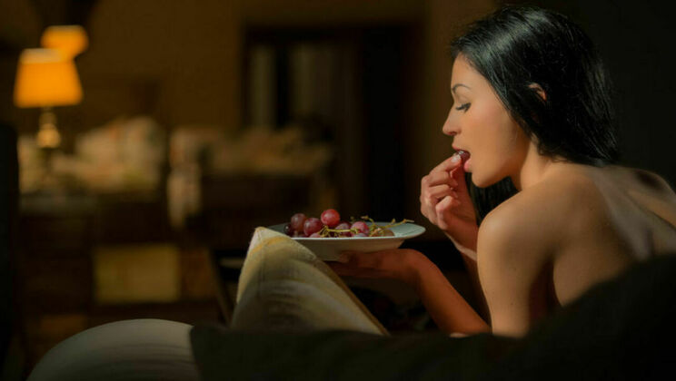 Pierced Nipples & Thong Play - Lesbian Fingering & Kissing