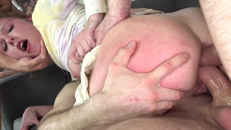 Stella Bliss Gets Fucked Hard - Triple Penetration