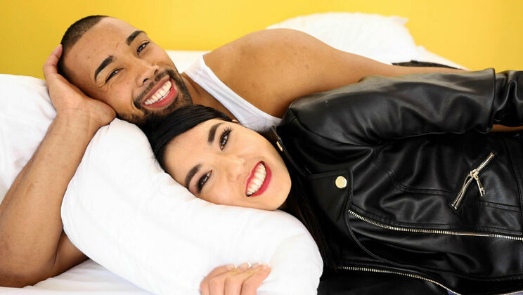 Tight Asian Mina Moon takes Jaxson Briggs' big black dick