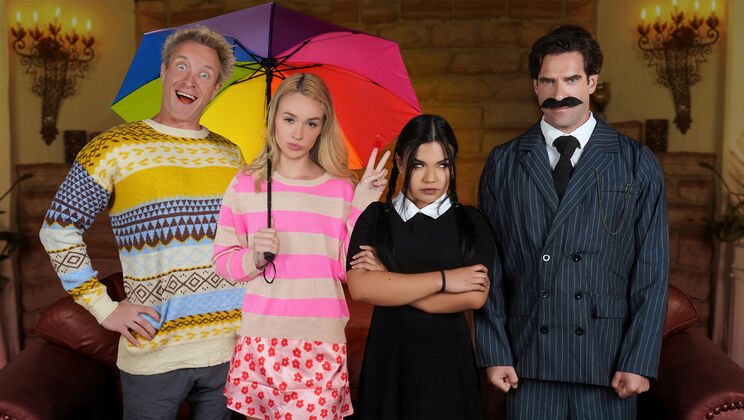 Blonde Bombshells in a Taboo Foursome