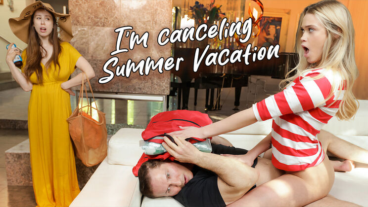 Blonde Teen Swallows Cum in Summer Seduction