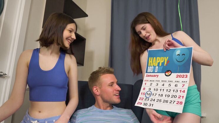 Shaved Pussy, Natural Tits, and a Guy