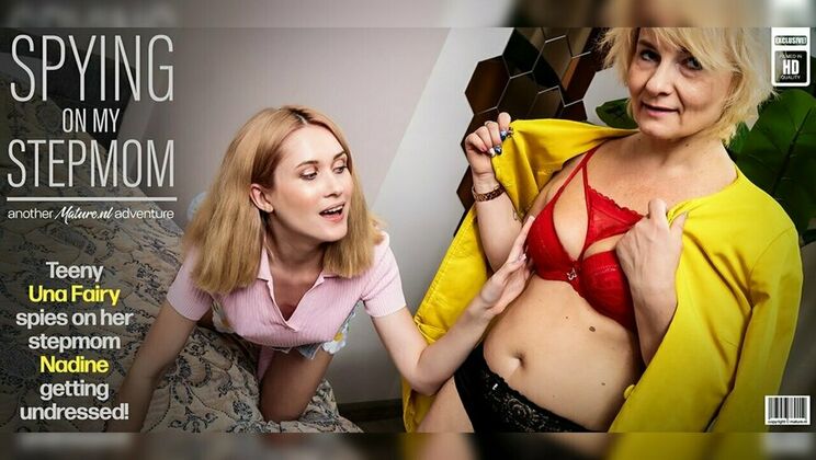 Nadine's Pussy Gets Licked by Una Fairy After Being Caught