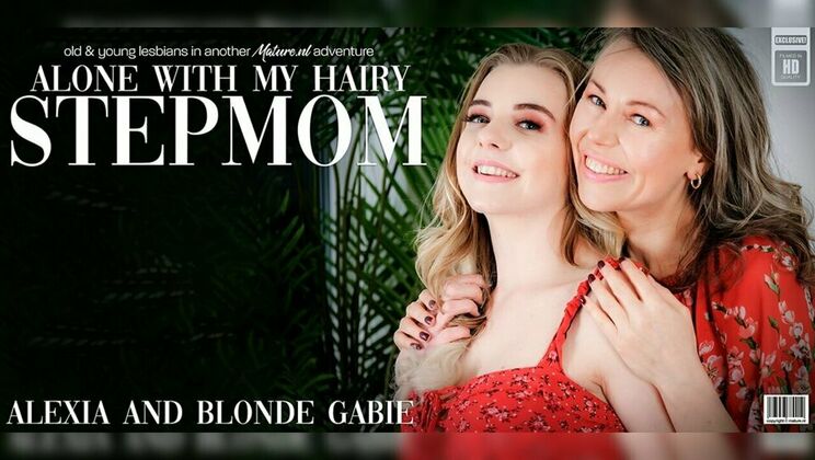 Gabie and Alexia: Lesbian Stepmom and Teen Pussy Licking