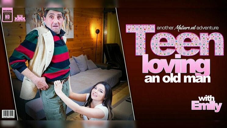 Old Man Goran and Teen Emily F. Fuck in Doggystyle