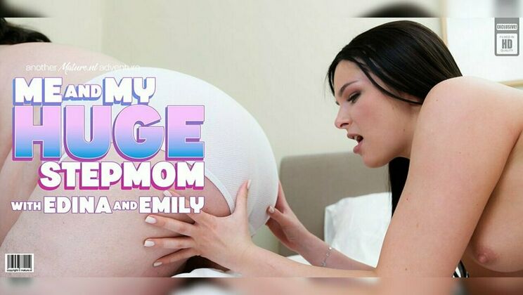 Teen Emily F. Shares Toy with BBW Mom Edina in Steamy Lesbian Session