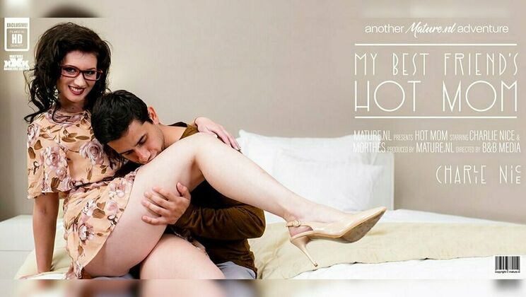 Lovely Glasses-Wearing Mom Gets Licked