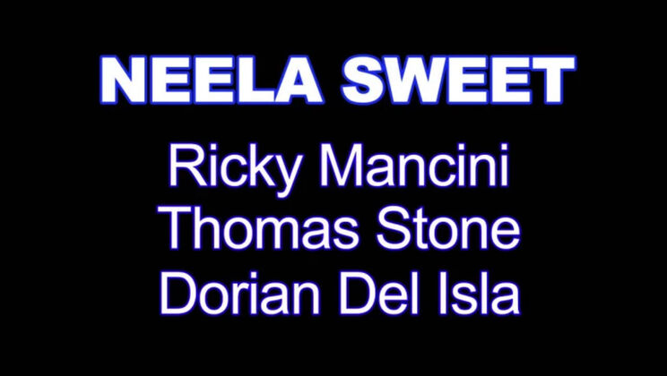 Petite Neela Sweet gets ass-to-mouth in hotel gangbang