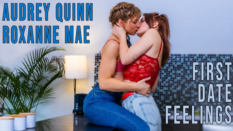 Redhead Audrey Quinn & Roxanne Mae - Lesbian First Date Sex
