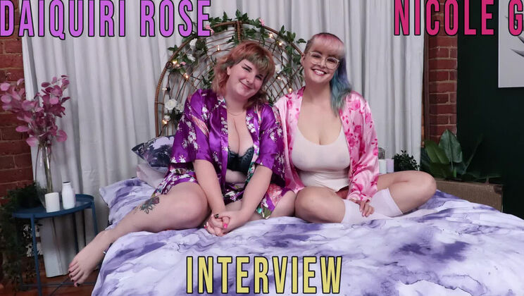 Aussie Sluts Daiquiri Rose & Nicole G - Slip n' Slide Interview