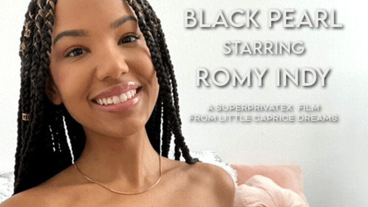 Ebony Babe Romy Indy Fingering Her Shaved Pussy - Solo Action