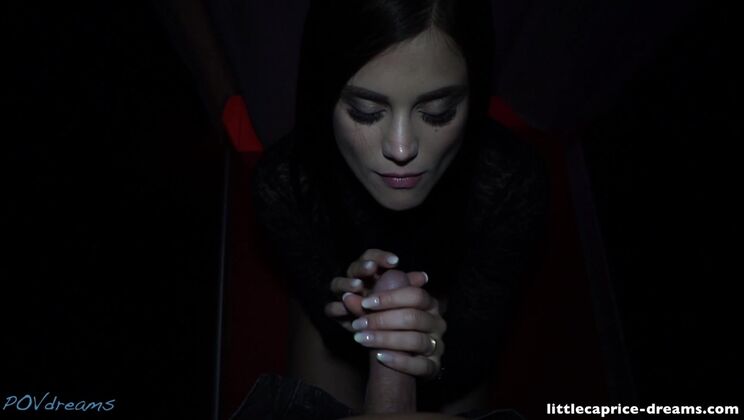 Cum in Mouth Blowjob - LittleCaprice at Erotica Expo