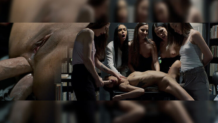 Lesbian Anal Orgy After a Reading Session