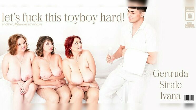 Young Toyboy Masseur Satisfies Big Breasted Milfs in Group Sex