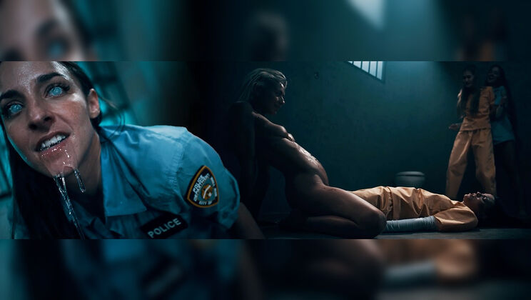 Hot Lesbian Threesome - Caged Pt 1