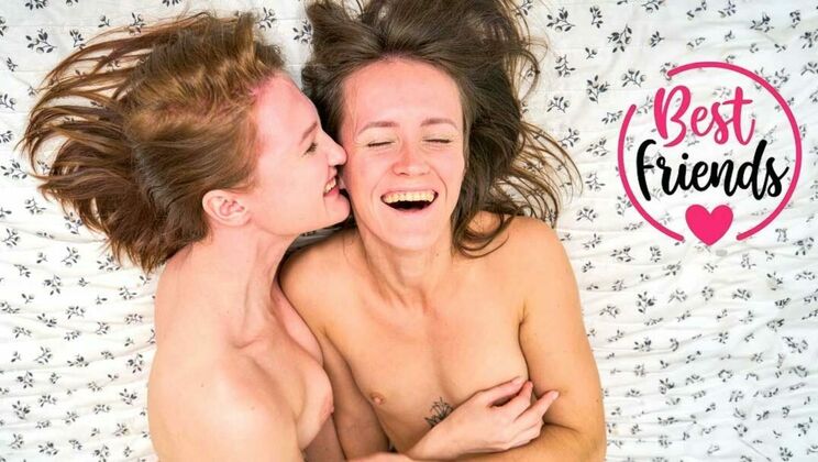 BFFs Eliza Nocturna & Olivia Westwood scissoring pussy