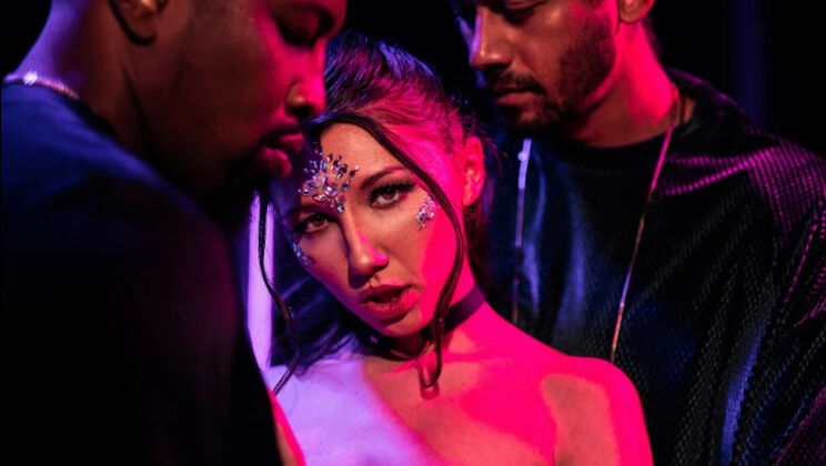 Hairy Threesome Madness - Maya Woulfe Fucked Hard