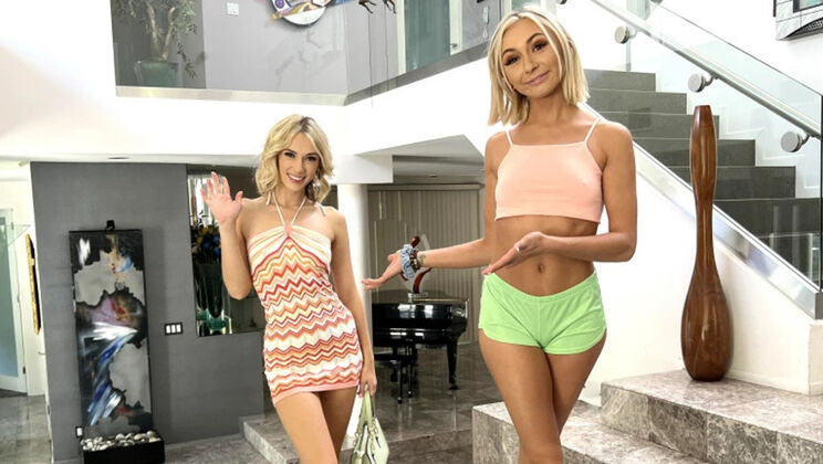 Threesome with Chloe Temple and Her Girlfriend Sky