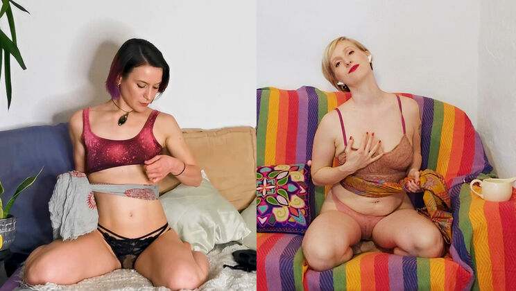 Flora & Veronica's Toy Showdown: Fingering & Striptease