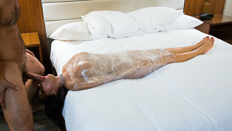 Gia Milana in stockings fucked rough in hotel