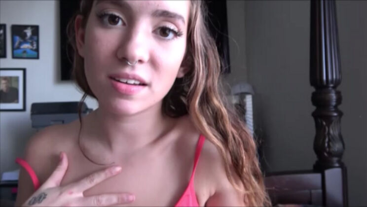 Brunette Teen Deep Throats and Rides Stepbrother