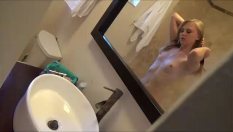 Runaway Blonde Teenager Gives POV Blowjob - Lily Rader