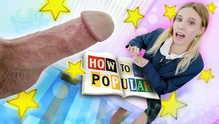  Skinny Blonde Gets Pop by Older Man