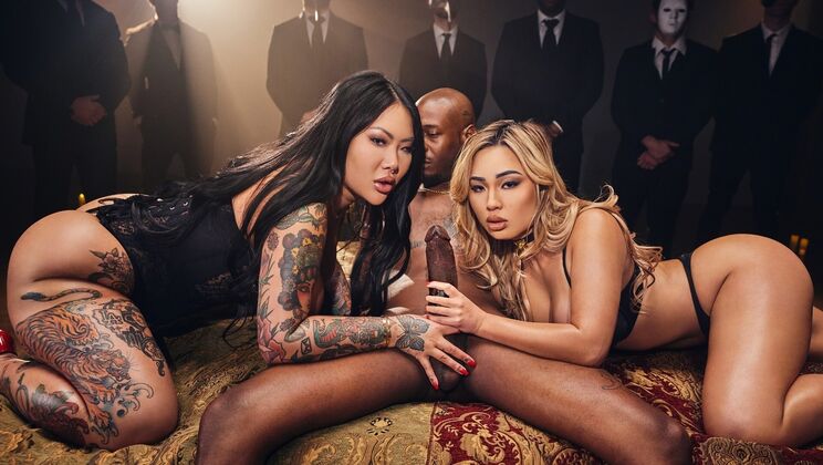 Bare Witness: Interracial Riding and Masturbation Play