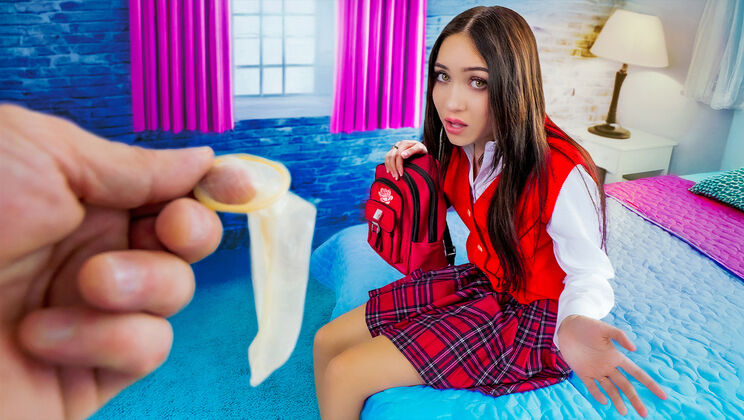 Mia’s Virgin Pussy in Thong: Stepdad's Sex Lesson