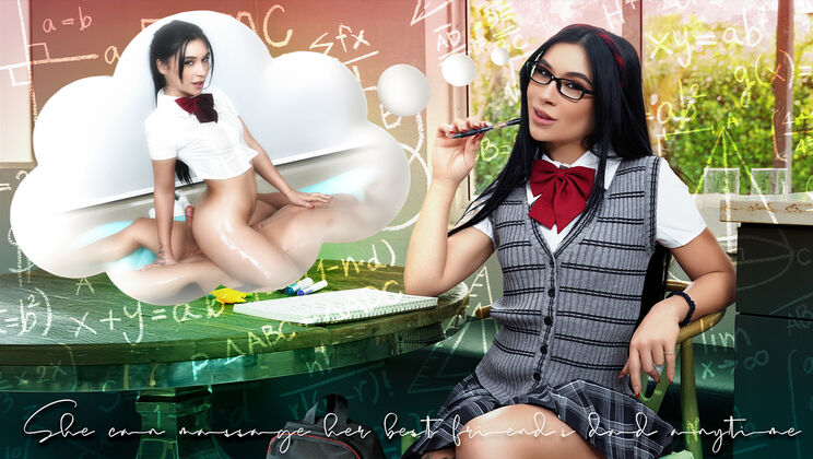 Thong and Headband: Petite Teen's Sexual Massage