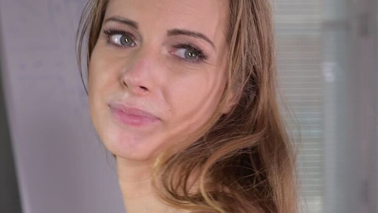 European Cop Kinuski's Shaved Pussy Pleasure and Rough Fuck